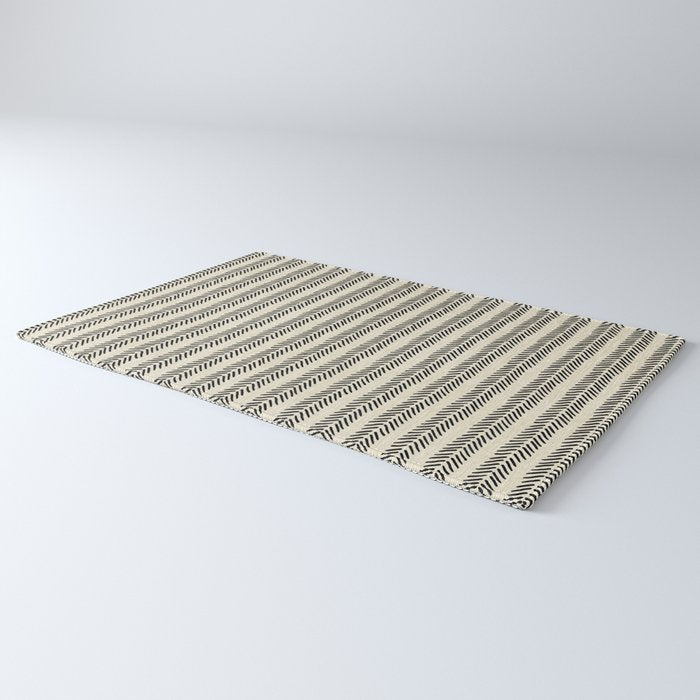 Small Black and White Arrowheads Rug Gallery Image 3