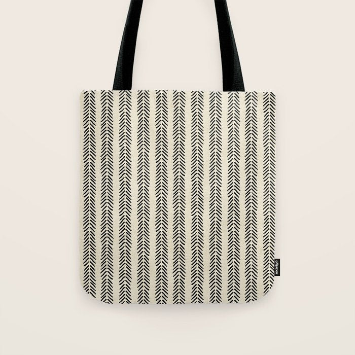 Small Black and White Arrowheads Tote Bag Gallery Image 1