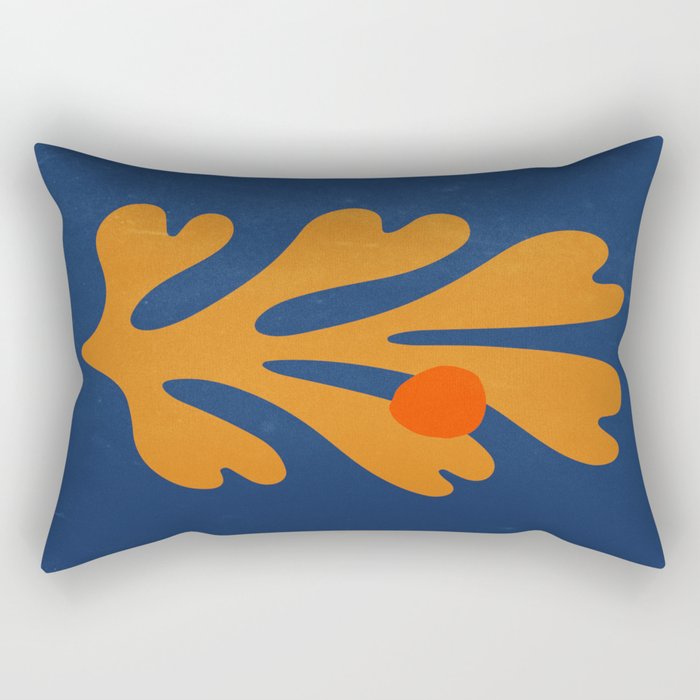 Indigo Sun: Paper Cutouts Matisse Edition Rectangular Pillow Gallery Image 1