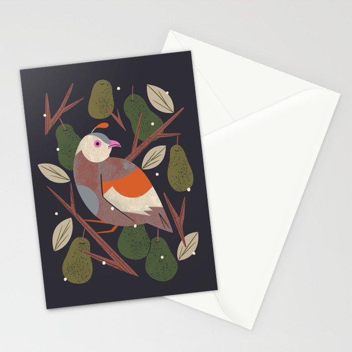 Partridge in a Pear Tree Stationery Card Gallery Image 2