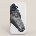 Black Beauty - Minimalist Black and White Photography iPhone Case Gallery Image 1