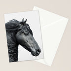 Black Beauty - Minimalist Black and White Photography Stationery Card Gallery Image 2
