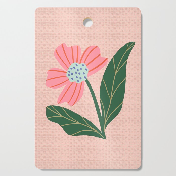 Spring Pink Flower Cutting Board Gallery Image 1
