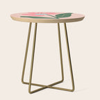 Spring Pink Flower Side Table Gallery Image 1