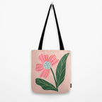 Spring Pink Flower Tote Bag Gallery Image 2