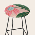 Spring Pink Flower Stool Gallery Image 2
