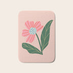 Spring Pink Flower Bath Mat Gallery Image 1