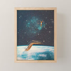 Dive into a Fresh World Mini Art Print Gallery Image 1