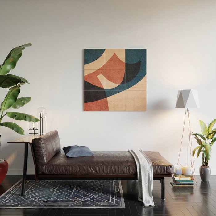 ABSTRACT ALPHABET / Gothic F Wood Wall Art Gallery Image 2