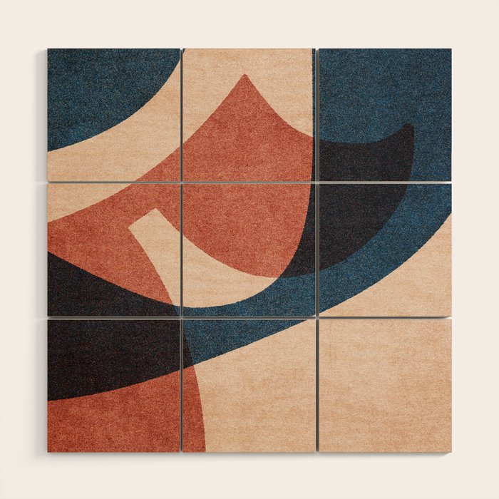 ABSTRACT ALPHABET / Gothic F Wood Wall Art Gallery Image 1
