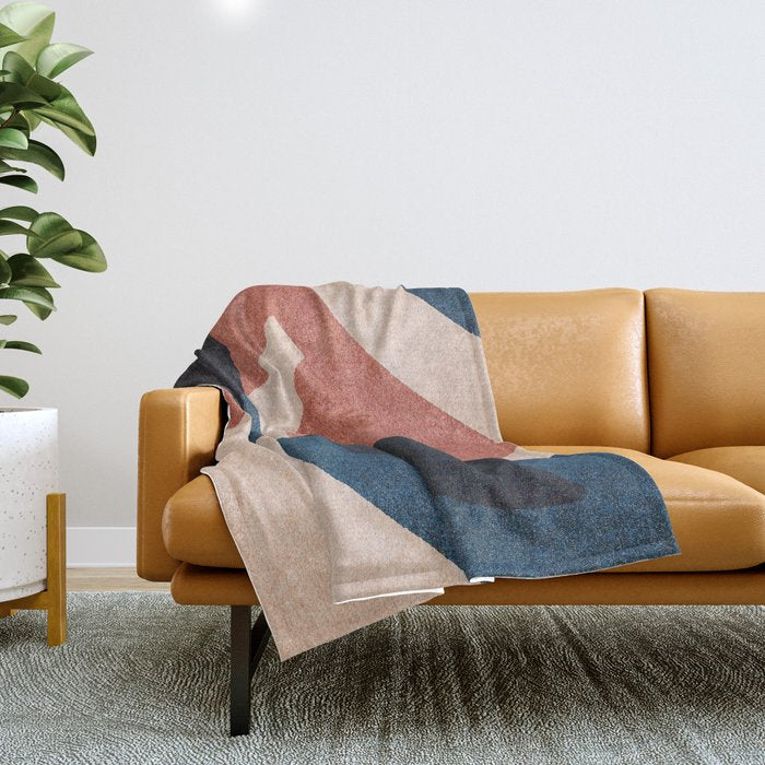 ABSTRACT ALPHABET / Gothic F Throw Blanket Gallery Image 1