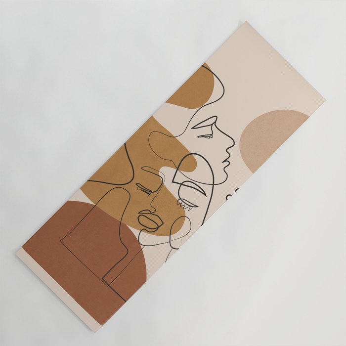 Abstract Faces 4  Yoga Mat Gallery Image 1