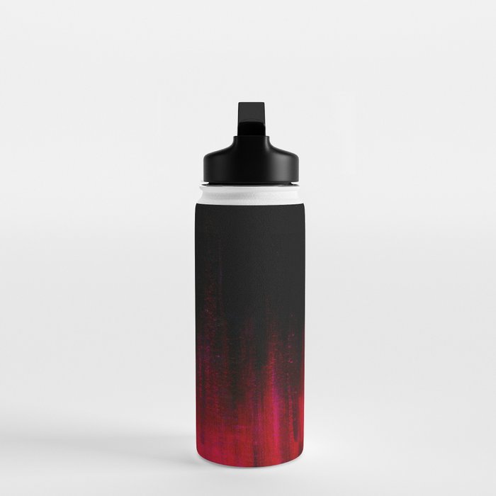 Red and Black Abstract Water Bottle Gallery Image 3
