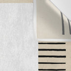 Square black and white Stripes Wall Tapestry Gallery Image 3