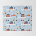 Winter village  Throw Blanket Gallery Image 2