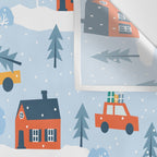 Winter village  Wall Tapestry Gallery Image 3