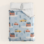 Winter village  Duvet Cover Gallery Image 6