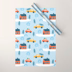 Winter village  Wrapping Paper Gallery Image 1