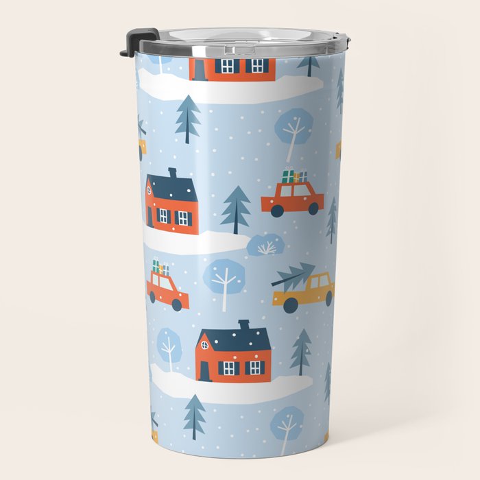 Winter village  Travel Mug Gallery Image 3