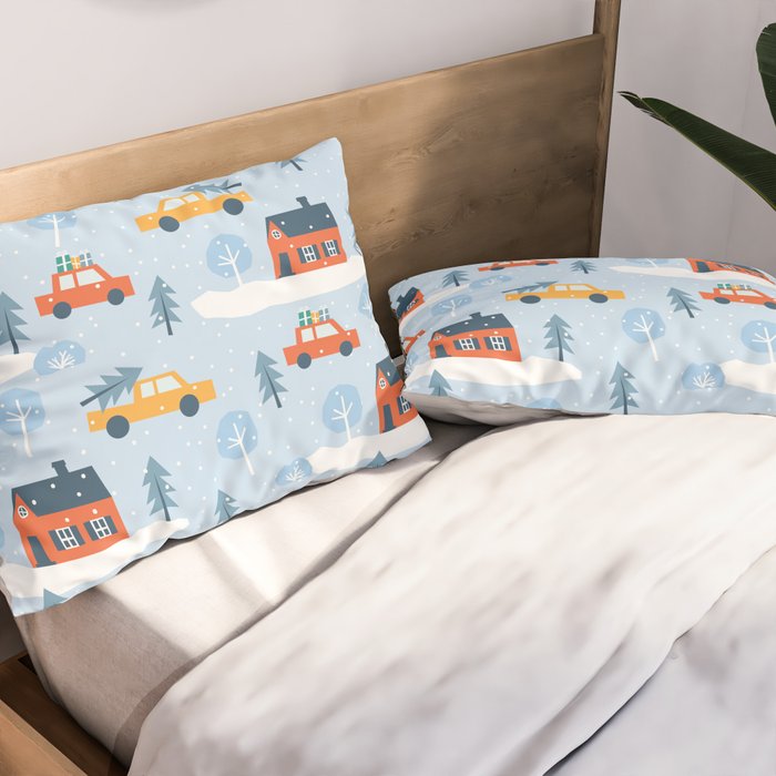 Winter village  Pillow Sham Gallery Image 2