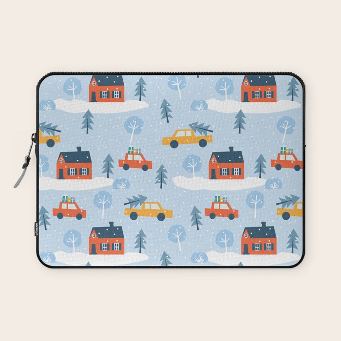 Winter village  Laptop Sleeve Gallery Image 1