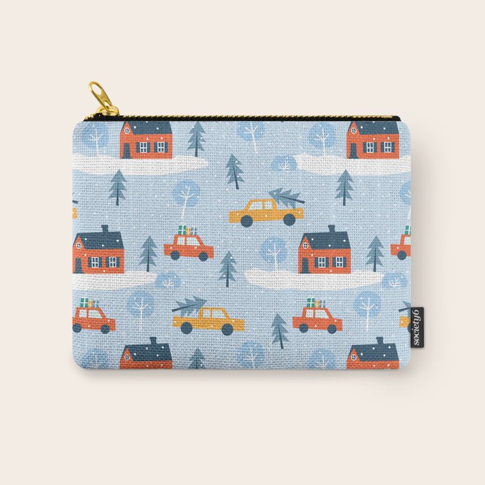 Winter village  Carry All Pouch Gallery Image 1