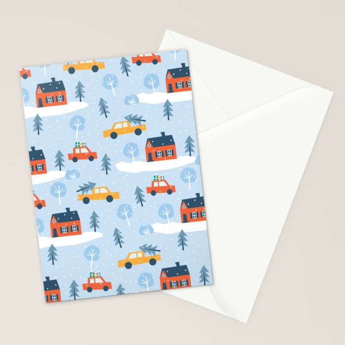 Winter village  Stationery Card Gallery Image 2