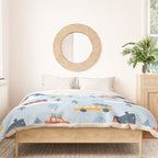Winter village  Duvet Cover Gallery Image 3