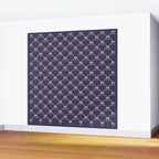 Bows & Ribbons Pattern XXXII Dark Lavender Purple Wall Mural Gallery Image 2