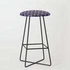 Bows & Ribbons Pattern XXXII Dark Lavender Purple Stool Gallery Image 1
