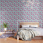 HullaHoops, Eclectic Colorful Fish Graphic Design, Animals Gold Rings Surrealism Quirky Wallpaper Gallery Image 3