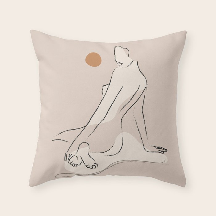 Nude 2 Throw Pillow Gallery Image 6
