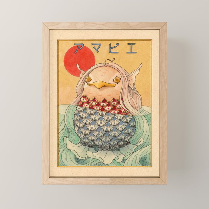 Amabie Mini Art Print Gallery Image 1