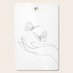 Butterflies on the Palm of the Hand Cutting Board Gallery Image 1