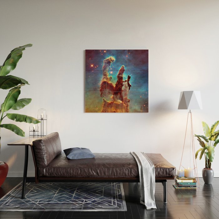 Hubble Telescope: Pillars of Creation Wood Wall Art Gallery Image 2