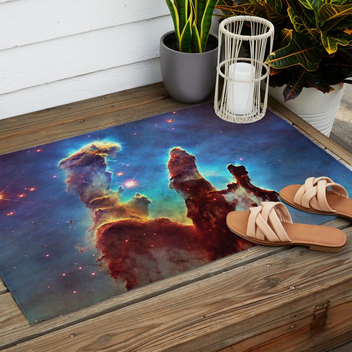 Hubble Telescope: Pillars of Creation Outdoor Rug Gallery Image 2