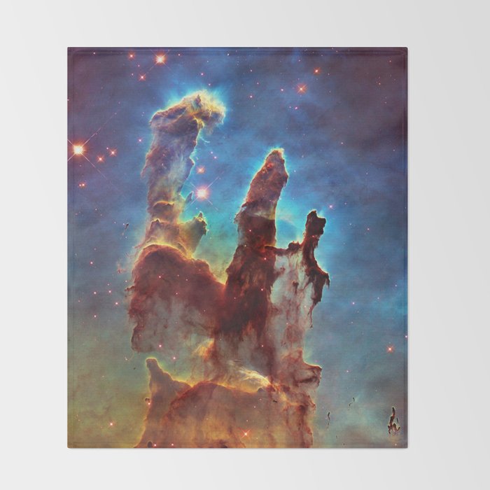 Hubble Telescope: Pillars of Creation Throw Blanket Gallery Image 2