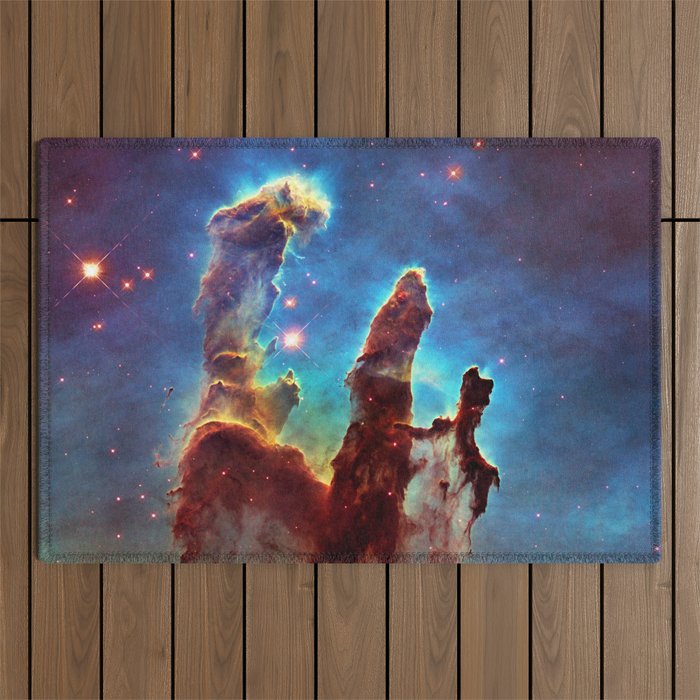 Hubble Telescope: Pillars of Creation Outdoor Rug Gallery Image 1