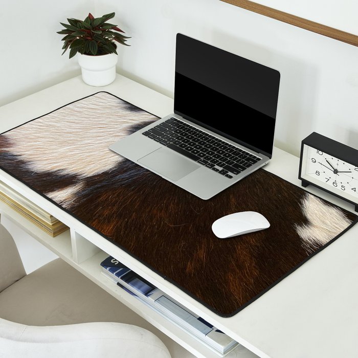 Cowhide Farmhouse Decor  Desk Mat Gallery Image 2