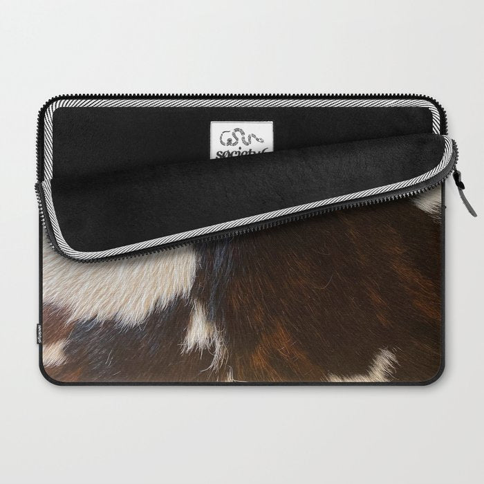 Cowhide Farmhouse Decor  Laptop Sleeve Gallery Image 2