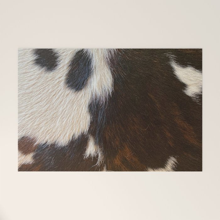 Cowhide Farmhouse Decor  Welcome Mat Gallery Image 1