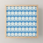 Charming Nostalgia Vintage Floral Design Mini Art Print Gallery Image 1