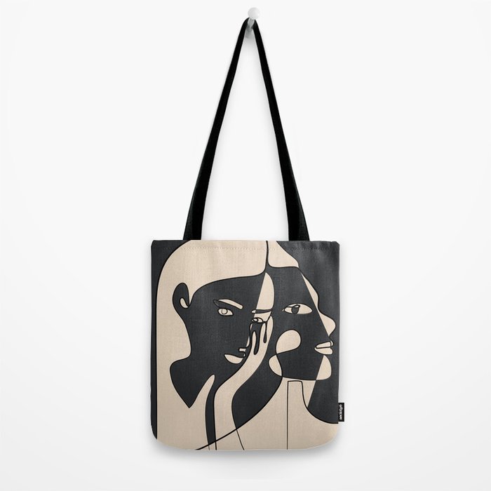 Abstract Faces 14 Tote Bag Gallery Image 2