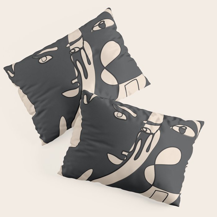 Abstract Faces 14 Pillow Sham Gallery Image 3