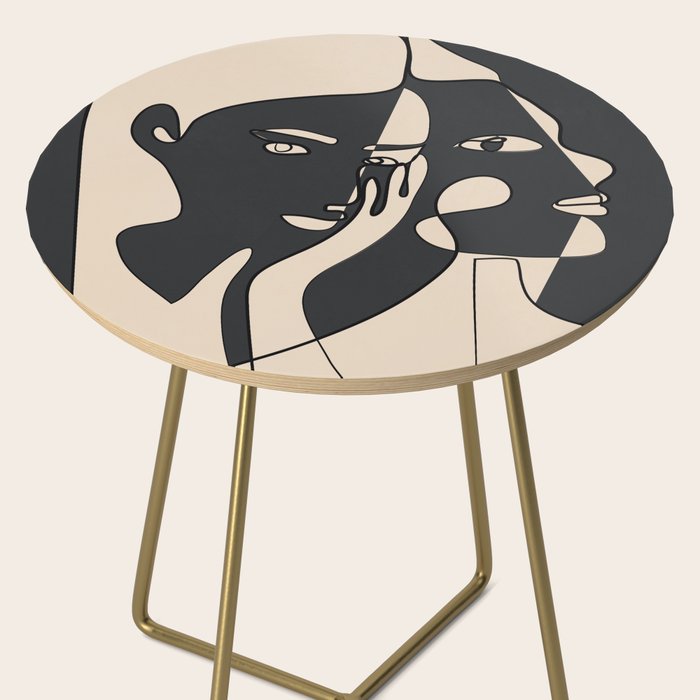Abstract Faces 14 Side Table Gallery Image 2