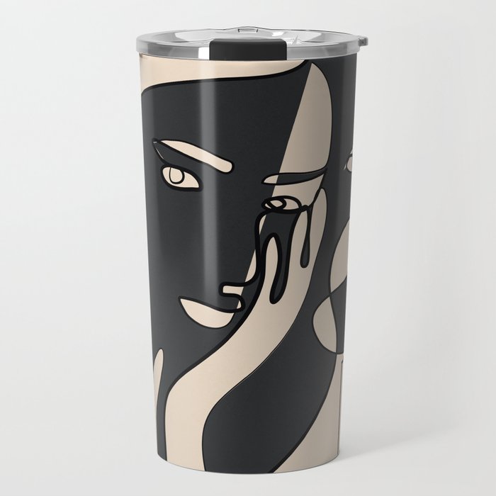 Abstract Faces 14 Travel Mug Gallery Image 1