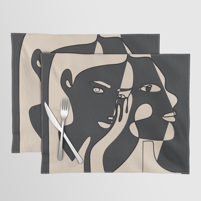 Abstract Faces 14 Placemat Gallery Image 1