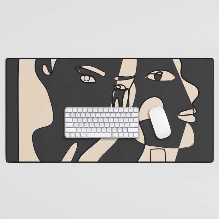 Abstract Faces 14 Desk Mat Gallery Image 1