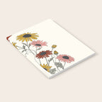 Colorful Thoughts Minimal Line Girl with Sunflowers Notebook Gallery Image 2