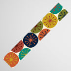 Atomic Dots Midcentury Modern Pattern in Mid Mod Colors on Cream  Table Runner Gallery Image 3